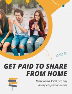 Get Paid To Share From Home